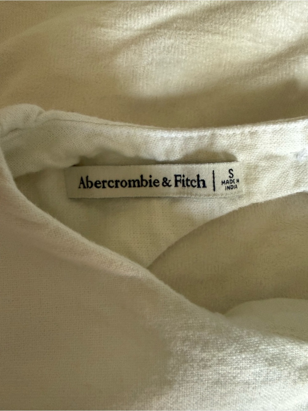 Abercrombie & Fitch Linen Blend Open Back Mini Dress - Picture 5 of 5
